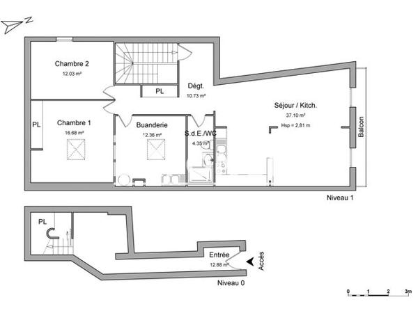 Location Appartement 3 pièces 106.1 m² - 8 RUE DU 11 NOVEMRE Serignan 34410