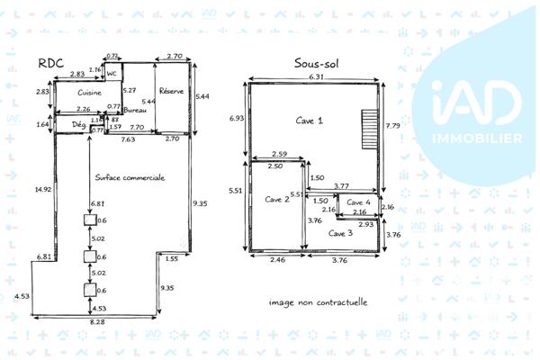 Murs commerciaux  à vendre 271,75 m² Rouen