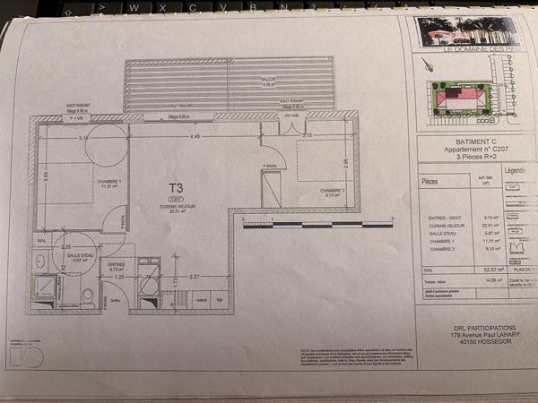 MOLIETS-PLAGE Appartement T3 de 52 m²