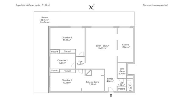 Appartement Paris 17 e - PEREIRE / BAYEN