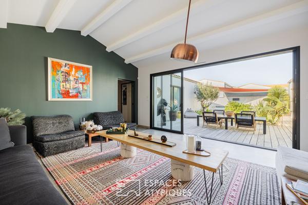 Contemporaine de plain-pied aux matériaux d’exception