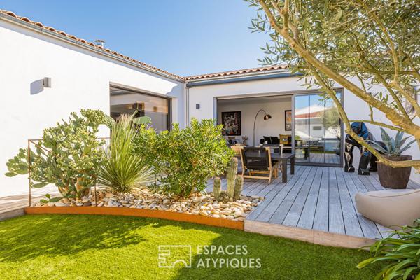 Contemporaine de plain-pied aux matériaux d’exception