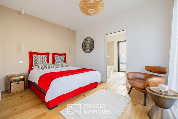 Contemporaine de plain-pied aux matériaux d’exception