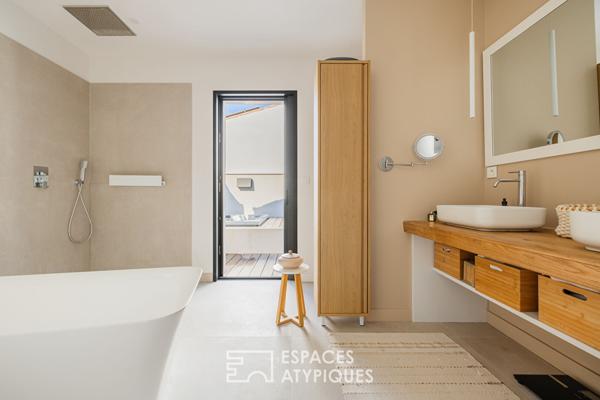 Contemporaine de plain-pied aux matériaux d’exception