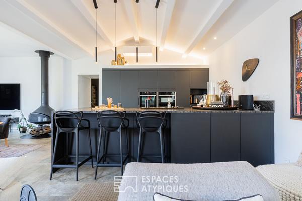 Contemporaine de plain-pied aux matériaux d’exception