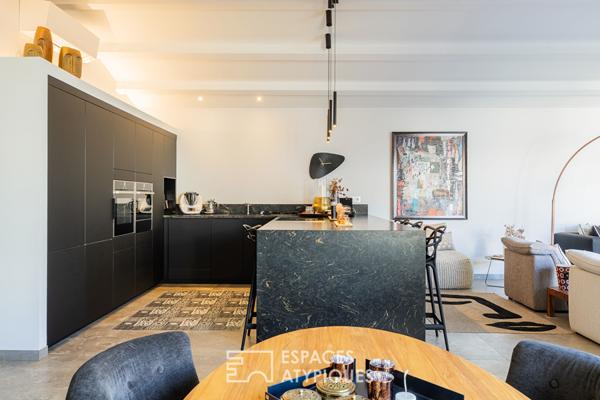 Contemporaine de plain-pied aux matériaux d’exception