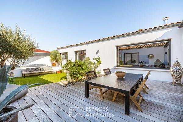 Contemporaine de plain-pied aux matériaux d’exception