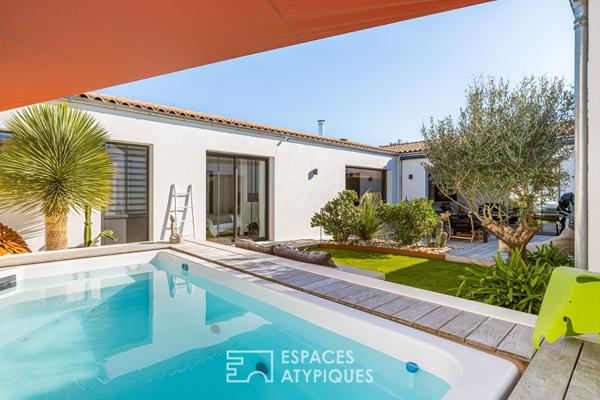 Contemporaine de plain-pied aux matériaux d’exception