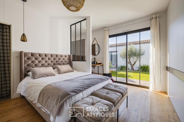 Contemporaine de plain-pied aux matériaux d’exception