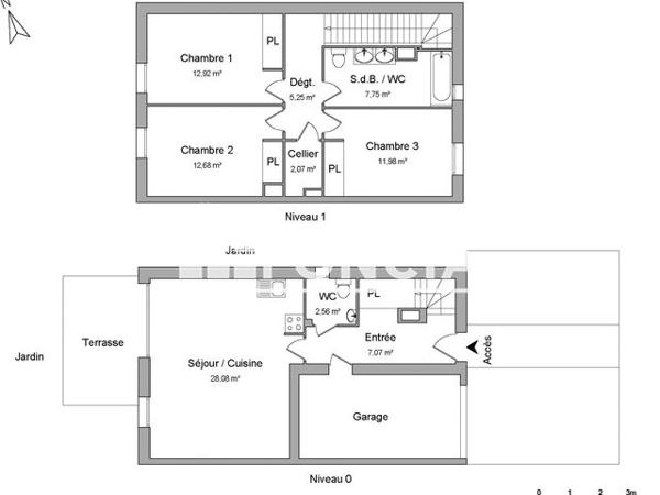 Location Maison 4 pièces 90.36 m² - 22 CHEMIN DU CANAL Tournefeuille 31170