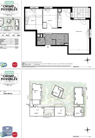 Appartement à louer 3 pièces 65.41m²