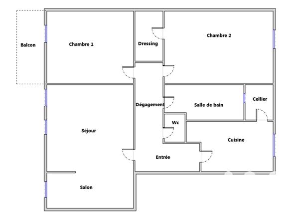 Appartement à vendre 4 pièces 74 m² Le Pontet