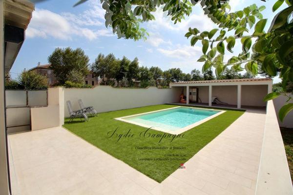 MAISON DE PLAIN-PIED 140 M² ,  JARDIN À JOUISSANCE EXCLUSIVE ,PISCINE ,GARAGE