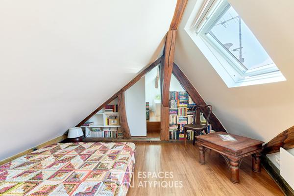 Duplex d’architecte avec ascenseur et vue sur Montmartre
