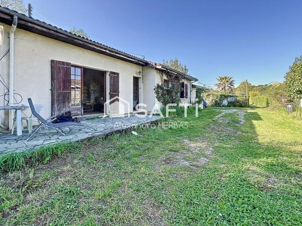 GRADIGNAN – Maison à rénover ou projet de construction sur belle parcelle en seconde ligne