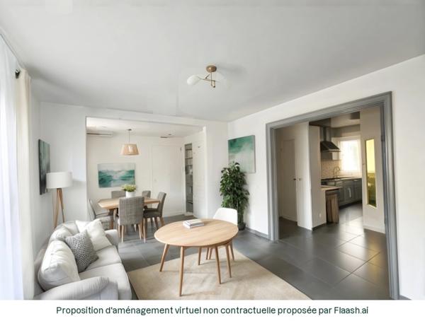 Bel appartement 4 pièces rénové