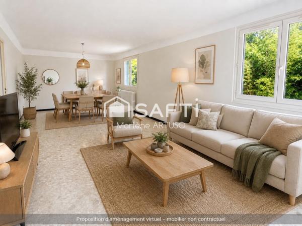 Saint Jean du Falga : Maison de plain-pied 120 m² - 4 chambres - Terrain 806 m²