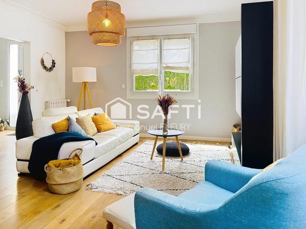 NANTES HIPPODROME / BOISSIÈRE – MAISON RÉNOVÉE – 5 CHAMBRES – GARAGE – JARDIN