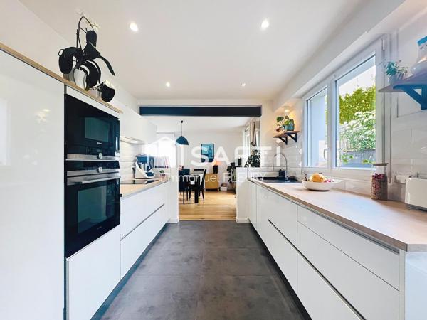 NANTES HIPPODROME / BOISSIÈRE – MAISON RÉNOVÉE – 5 CHAMBRES – GARAGE – JARDIN