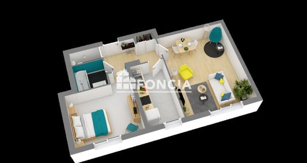 À vendre Appartement 2 pièces 46 m² - Orléans 45000