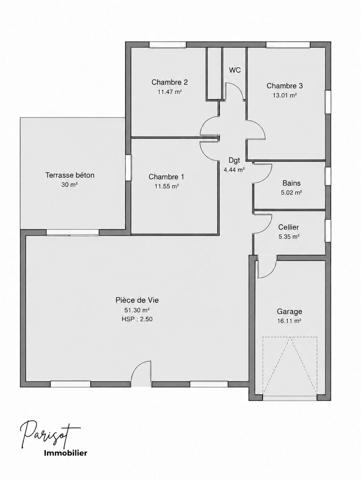 Maison de plain-pied 104 m² – 3 chambres – Sèvres-Anxaumont – Proche Poitiers et CHU