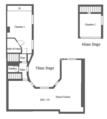 A vendre - appartement - 99 m² - Paris - 75007 - Saint Germain des Prés - Terrasse