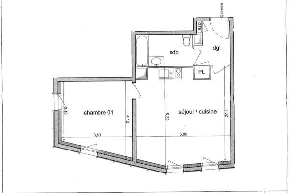 Orly – Appartement 2 pièces lumineux de 48,88 m² (DPE B)