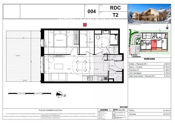 SERRE CHEVALIER – appartement neuf 2/3 pièces avec loggia