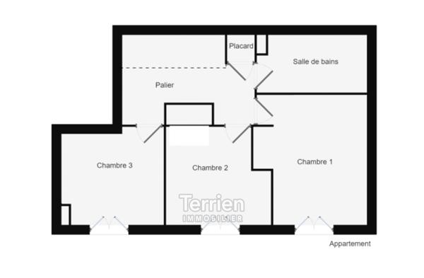 Appartement duplex 3 chambres La Fayette Angers (49000)