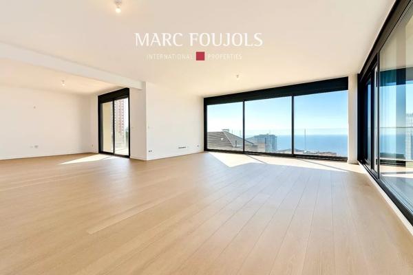 Penthouse à deux pas de Monte-Carlo avec piscine, terrasse, cave et parking, vue mer panoramique