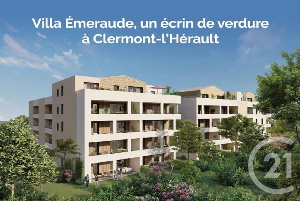 Appartement T3 à vendre  3 pièces - 67,80 m2 CLERMONT L HERAULT - 34