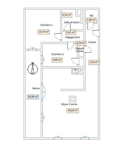 Appartement
         3 pièces
        - 79 m² Exclusivité 495 000 € *