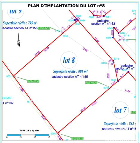 Terrain à vendre 801 m² Landerneau