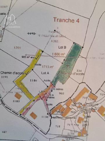 Vente Terrain 1713 m2 à Saint-Denis-en-Margeride