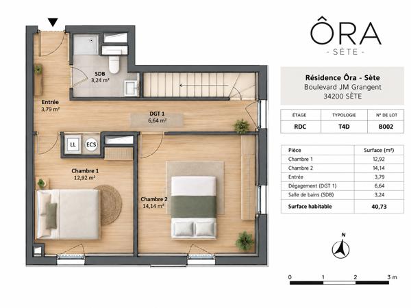 Appartement
         4 pièces
        - 93 m² Bien prestige 450 000 € *
