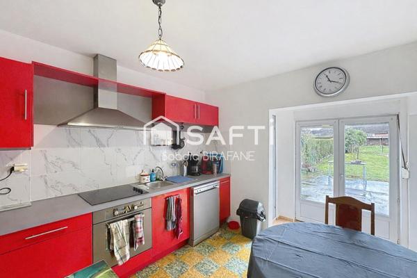 Maison 135 m² – 4 chambres – Grand garage – Terrain 696 m²