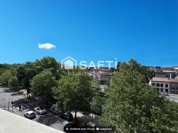 T3 à rénover avec balcon et vue sur le canal