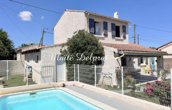 Maison en plein centre de Vedène (84) à vendre : piscine, terrasse et dépendance