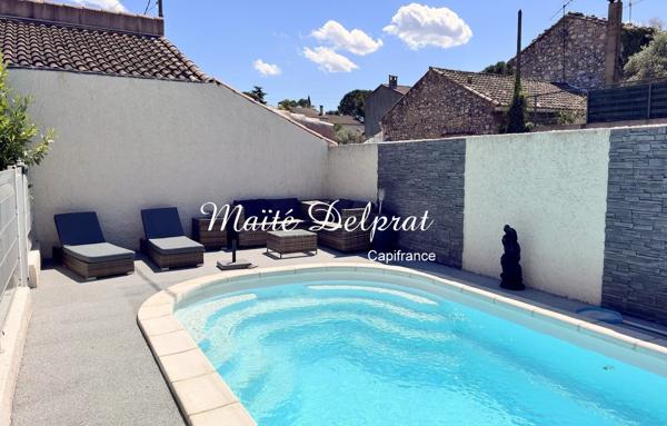 Maison en plein centre de Vedène (84) à vendre : piscine, terrasse et dépendance