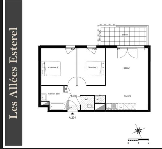 Appartement à FREJUS, 83600 - 3 pièces 61m²