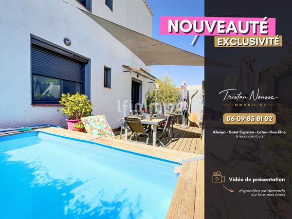 Maison 2 faces - 130 m2 - 4 chambres - Garage piscine - Saint Cyprien