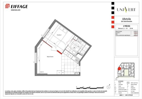 Location Appartement 2 pièces 40.83 m² - Alfortville 94140