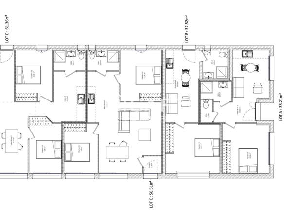 Immeuble de rapport : PC accordé, 9 lots.