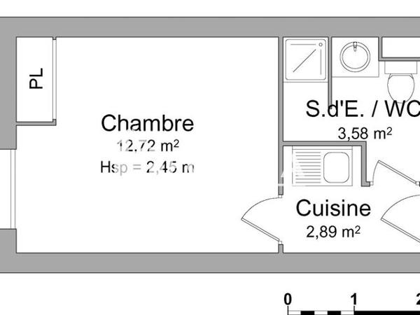 Location Studio 19.19 m² - 26 RUE MONTHOLON Bourg En Bresse 01000