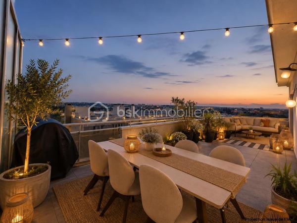 Situé dans une résidence calme, arborée et gardiennée, appartement 3 pièces de 57,73 m2, 2 chambres (ou 1 chambre, 1 bureau) au 4ème et dernier étage sans ascenseur avec une terrasse de 30 m2 panoramique et sans vis-à-vis. Dès l'entrée, un couloir dessert une salle de bain avec baignoire, puis une cuisine fermée et vitrée sur le salon; Grande penderie dans l'entrée. Une grande pièce à vivre très lumineuse de 20 m2 donne sur une terrasse exposée Est-Ouest de 30 m2.
Ravalement voté et payé lors de la dernière AG, travaux effectués en septembre 2026.
Une cave de 9 m2 en sous-sol et un emplacement parking extérieur sécurisé complètent ce bien.
A 4 minutes de tous commerce et du centre ville de Nogent Village et du RER E.