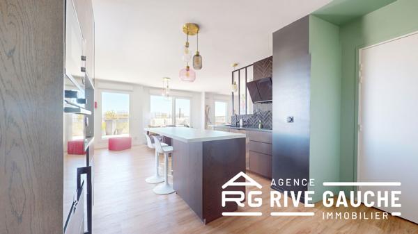 Appartement T3/T4 en dernier étage avec toit-terrasse de 47 m² et vue exceptionnelle