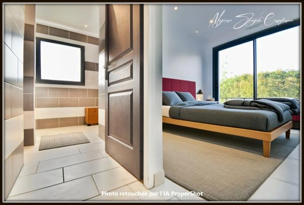 VILLA CONTEMPORAINE de plain-pied à vendre 5 pièces SOUSTONS (40) 142m² proche du lac.