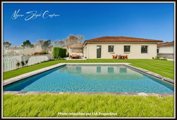 VILLA CONTEMPORAINE de plain-pied à vendre 5 pièces SOUSTONS (40) 142m² proche du lac.
