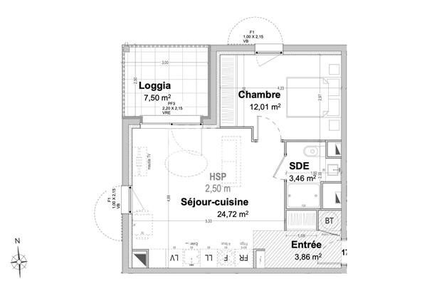 TOSSE - Appartement neuf T2 avec balcon, à quelques minutes des plages