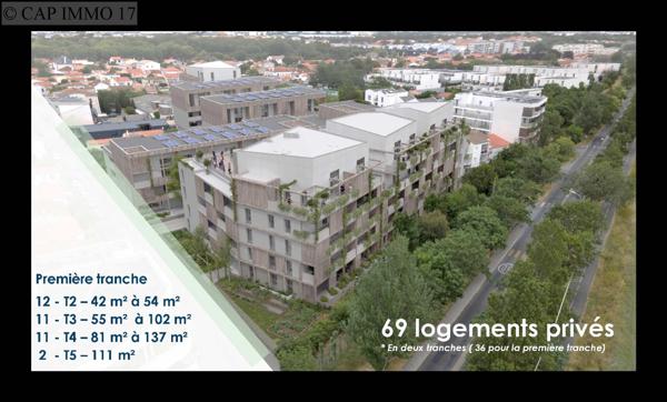 Appartement de 53,26 m² en vente à LA ROCHELLE